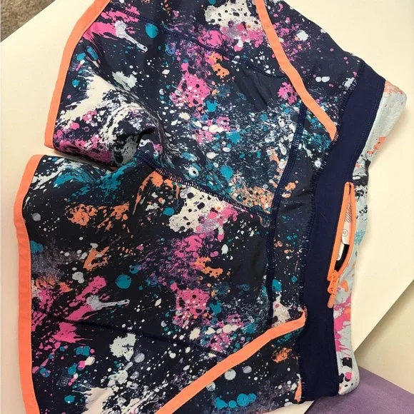 Ivivva Multicolor Splatter Print Shorts - Picture 3 of 5
